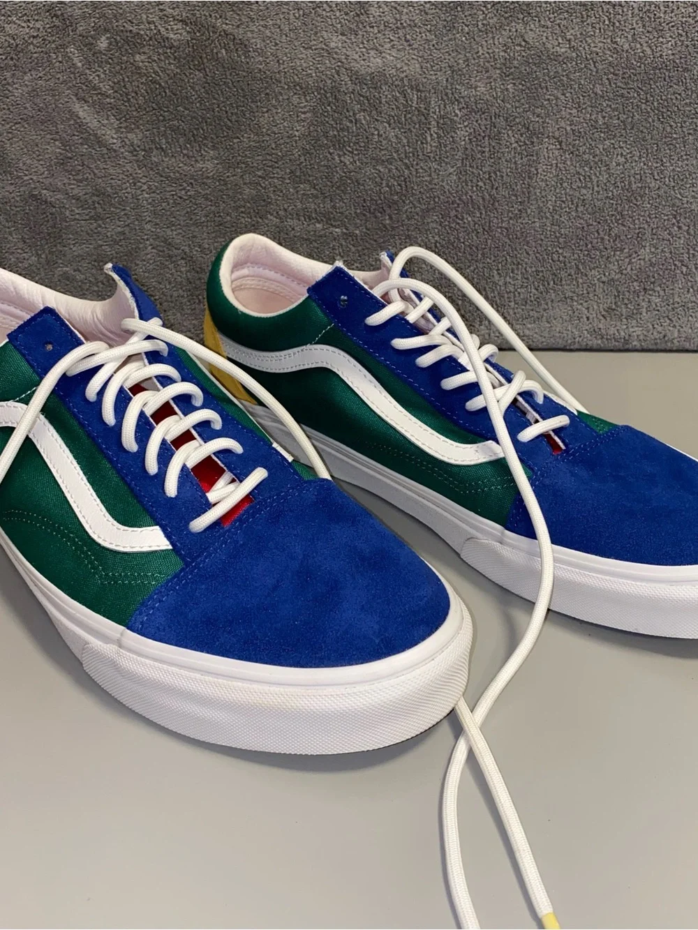 Vans Old Skool Yacht Club Colorblock Men's Size 13 Blue Green Yellow WITH BOX